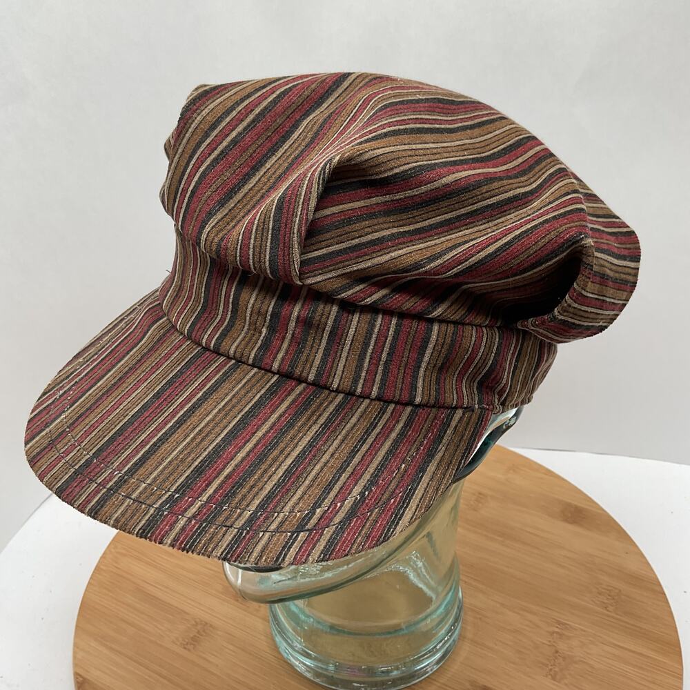 Filippo Catarzi Designed Striped Gatsby Newsboy Hat made in Italy - Picture 5 of 7
